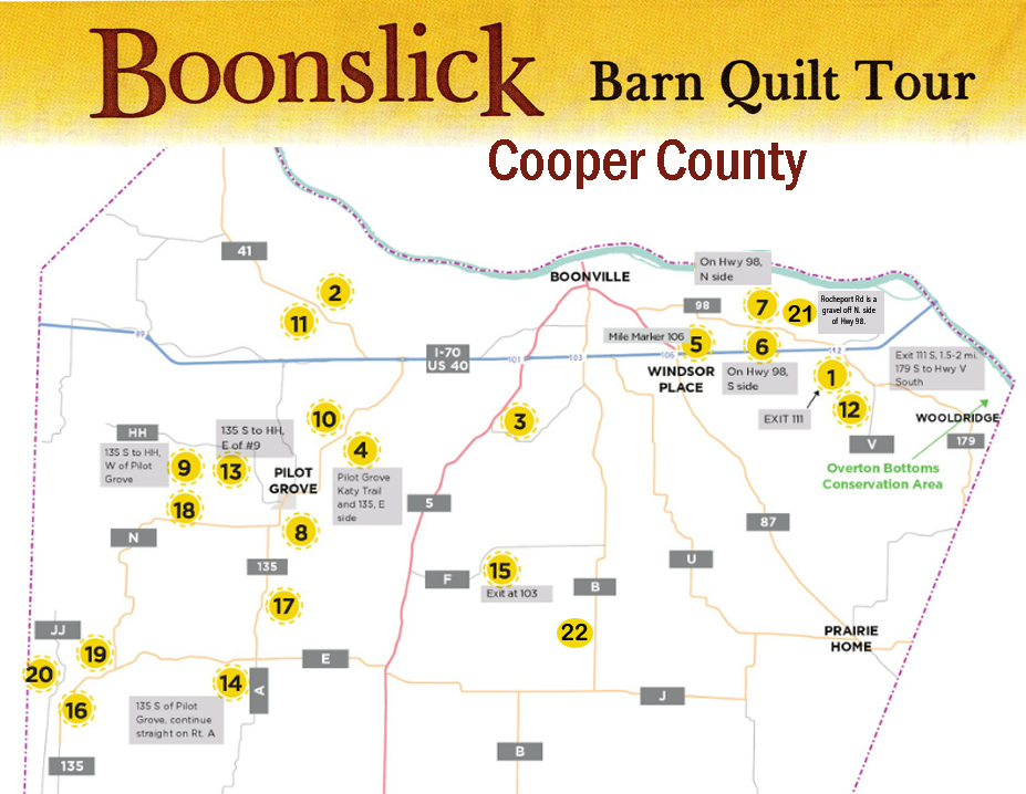 map of Cooper County