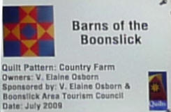 Barn quilt sign